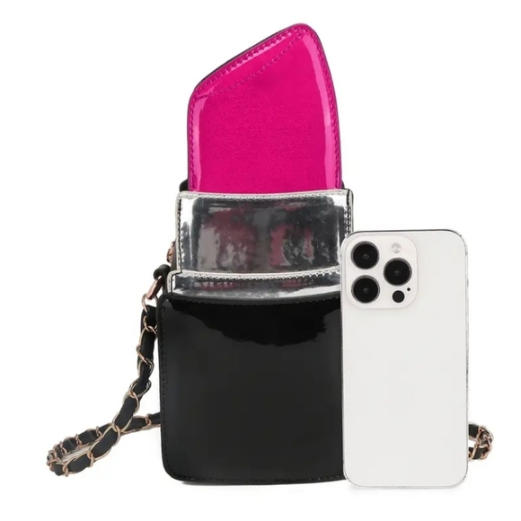 Lipstick Shape Crossbody Bag - Picture 3 of 6